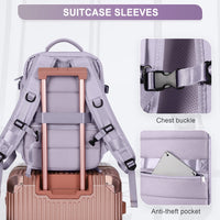 Large Capacity Travel Backpack with Shoe & Wet Pocket