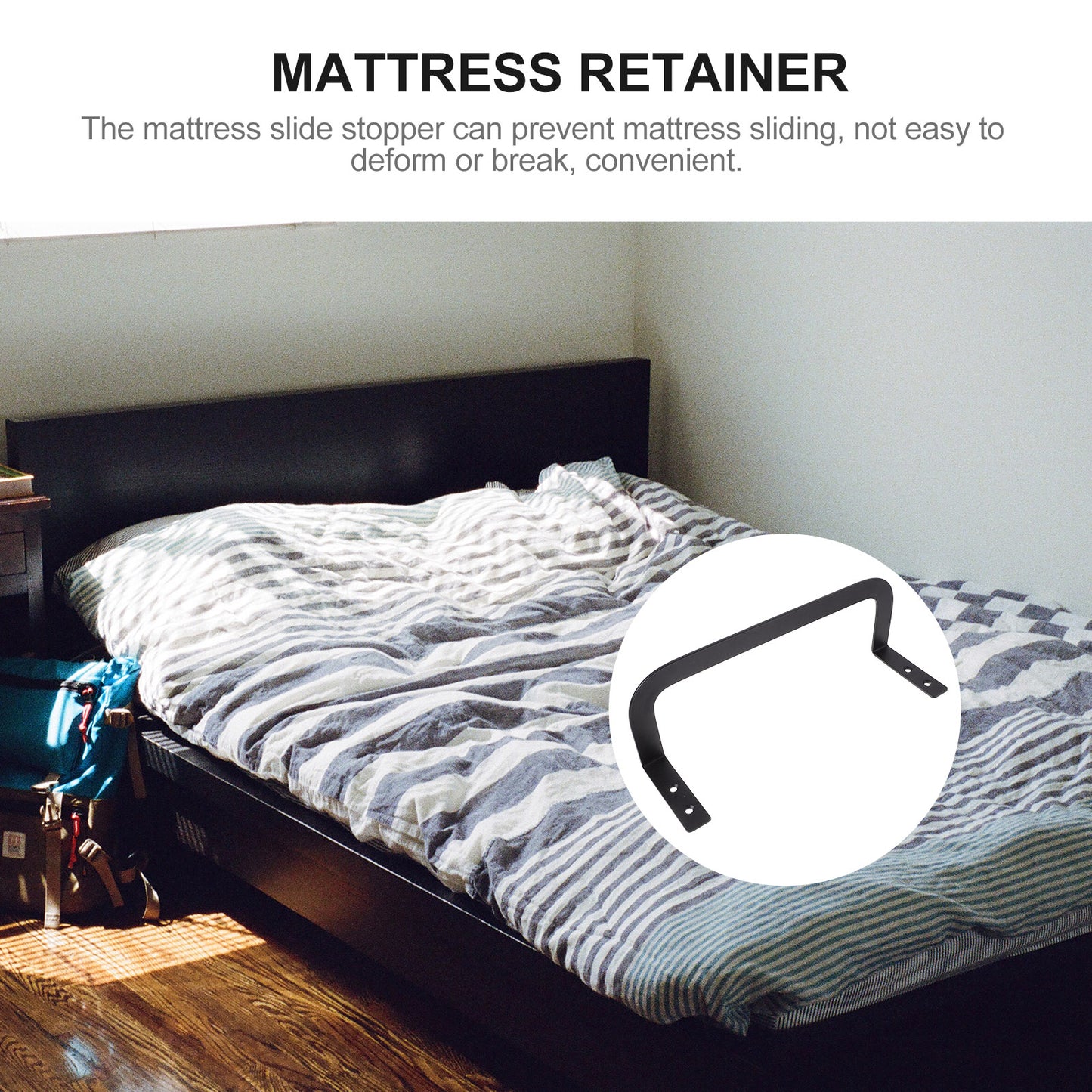 Adjustable Metal Mattress Slide Stopper Bed Stabilizer