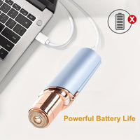 Painless USB Rechargeable Facial Hair Remover - Eyebrow Face Razor Trimmer for Women - Lips, Body, Arms, Mustaches, Fuzz, and Chin