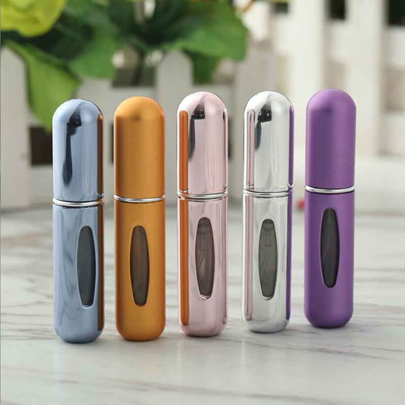 5ml Refillable Portable Perfume Spray Bottle - Mini Atomizer for Travel - Easy to Use and Convenient Cosmetic Pump Dispenser
