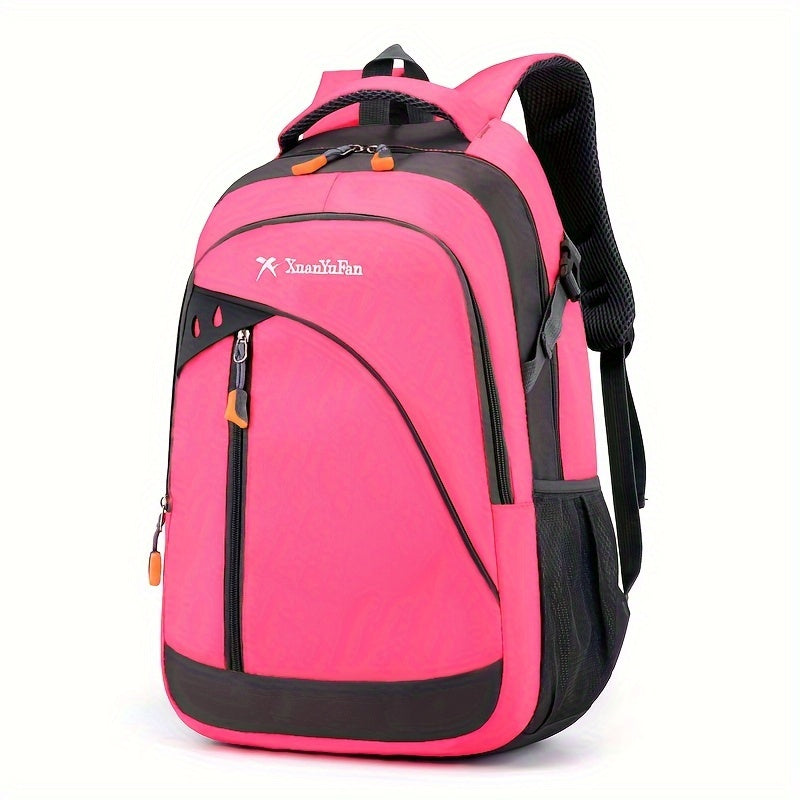 Bright Pink Sports Backpack Large Travel Bag for Women