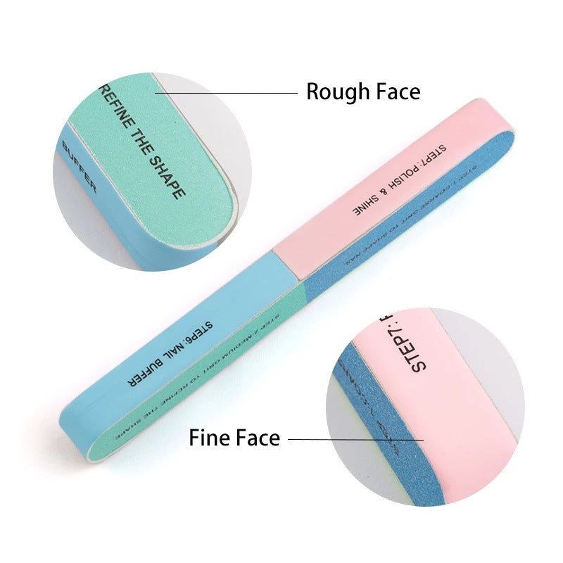 7 Sides Nail Cuticle Polish Strip Tool