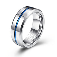 Minimalist Men’s Tungsten Steel Ring Durable Fashion Jewelry Gift
