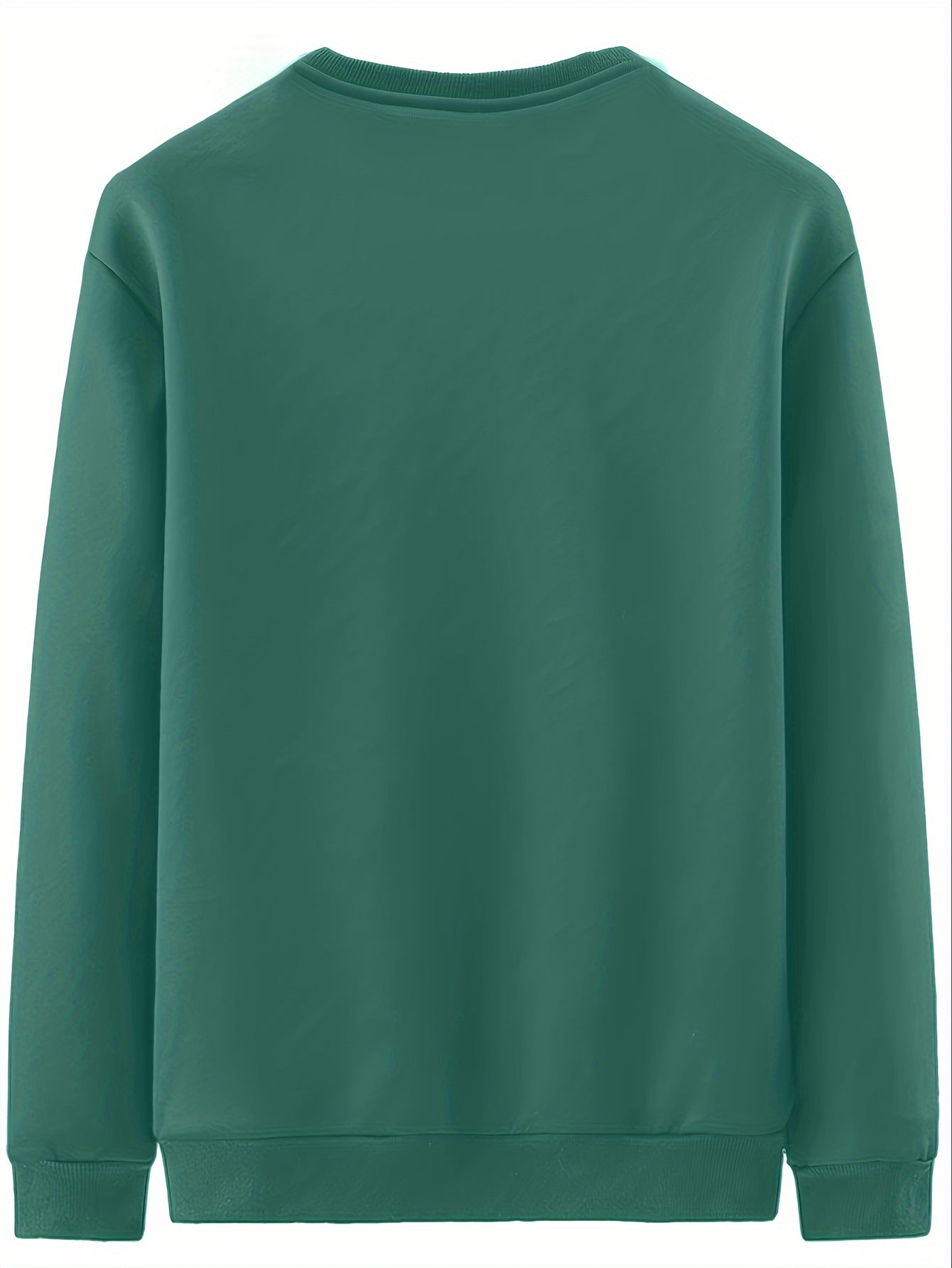 Men’s Solid Color Crew Neck Sweatshirt – Autumn & Winter