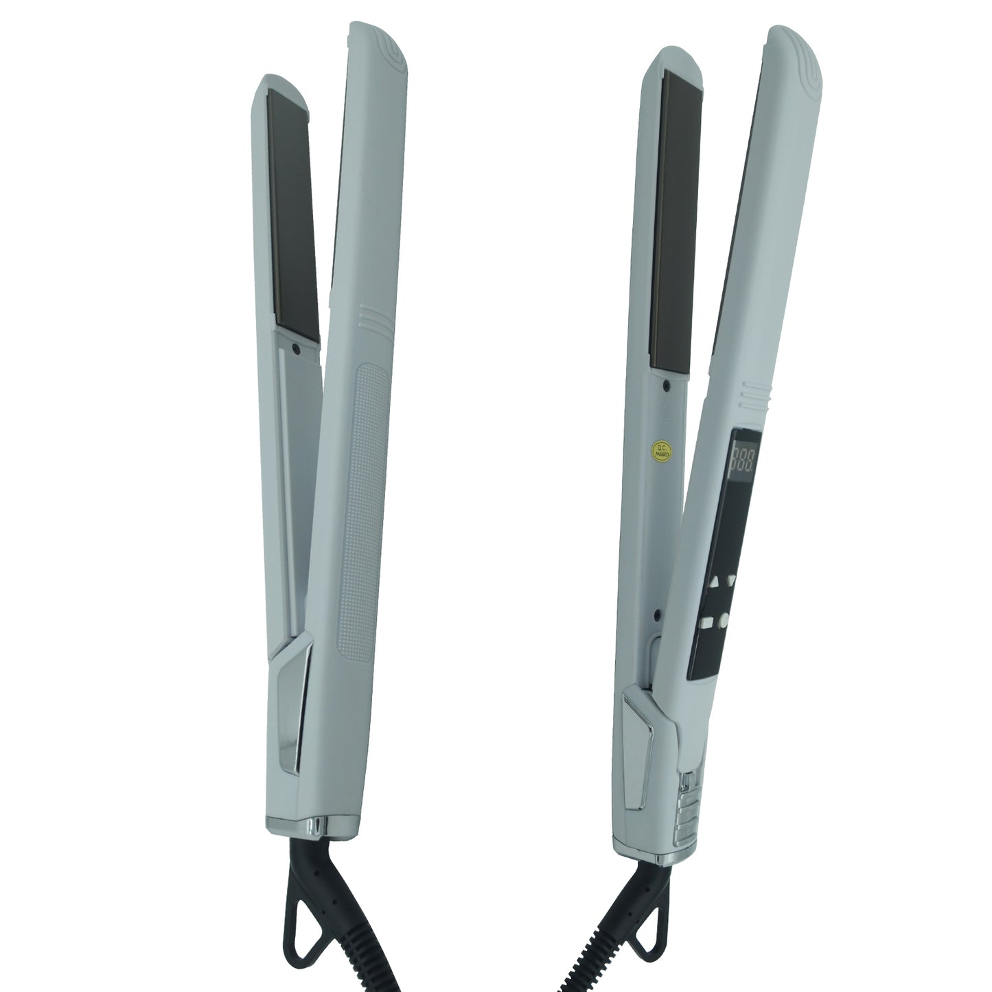 Professional Titanium Hair Straightener with Digital Display - Dual Voltage 110V-220V, 70W High-Power, Ergonomic Design & Adjustable Heat Settings for Men & Women, Hair Styling Tool, Sleek Styling Appliance, Adjustable Heat S