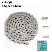 ZHIQIU High-Tensile Bike Chain - 104-Link Seamless System for Rust-Proof, Effortless Riding - Perfect 1/2 x 1/8 Size for Smooth, Quiet Journeys