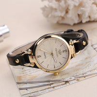 Elegant Quartz Ladies Watch – Boho Chic Leather Strap