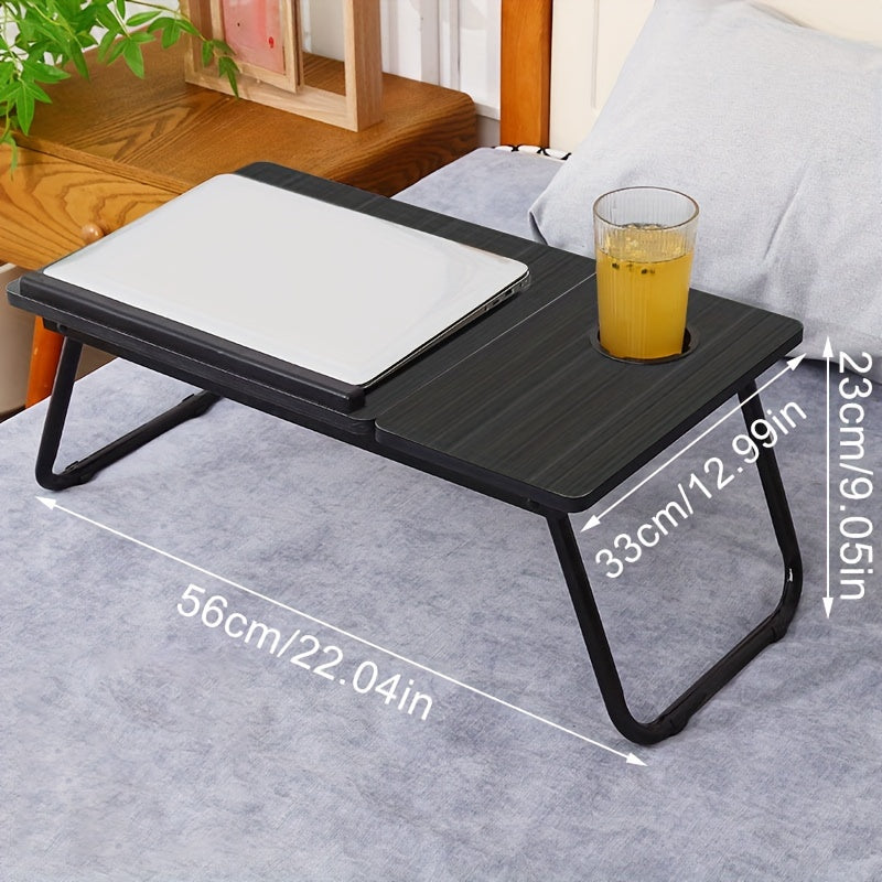 Foldable Adjustable Laptop Desk for Bed & Study