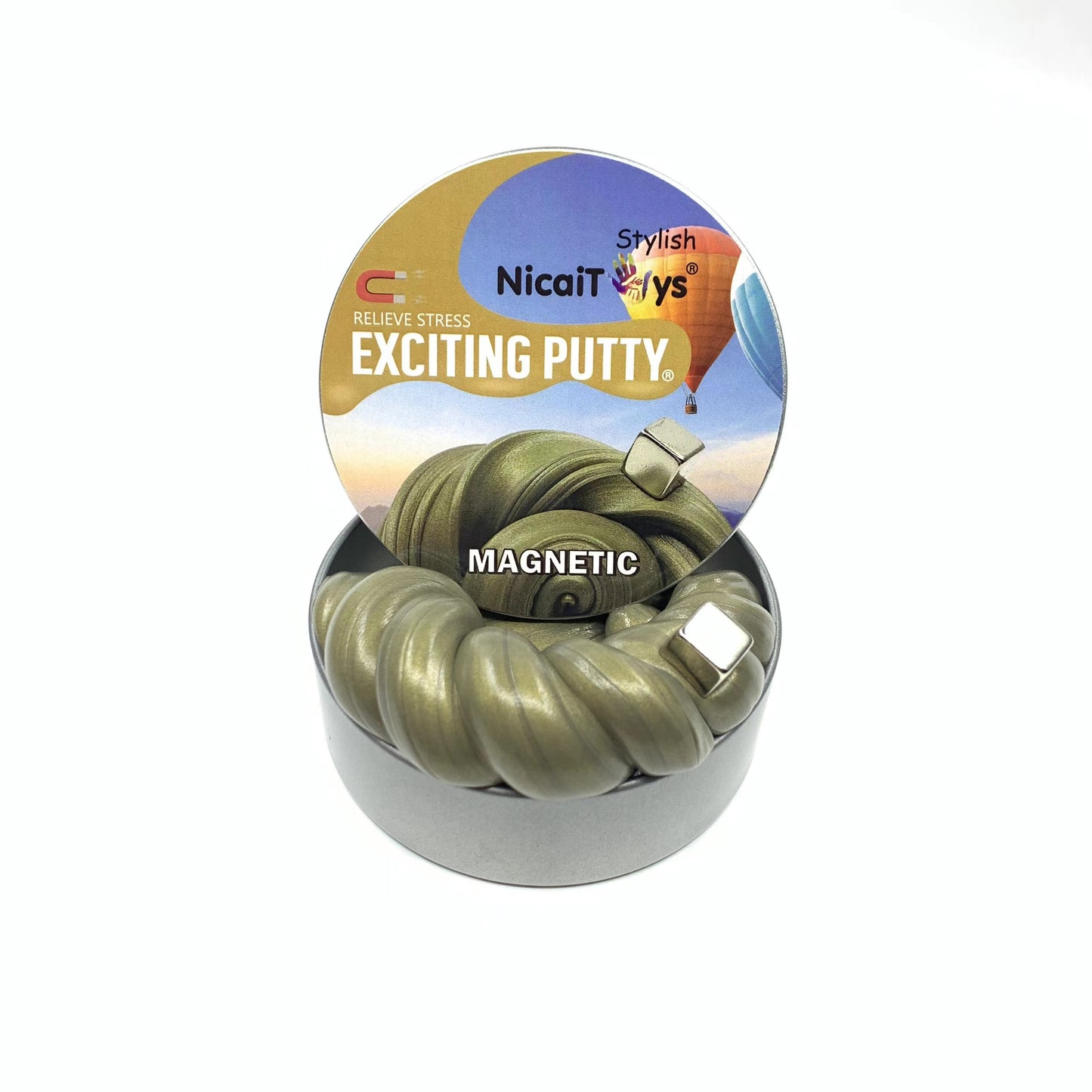Magnetic Plasticine Bouncing Putty Stress Relief Toy