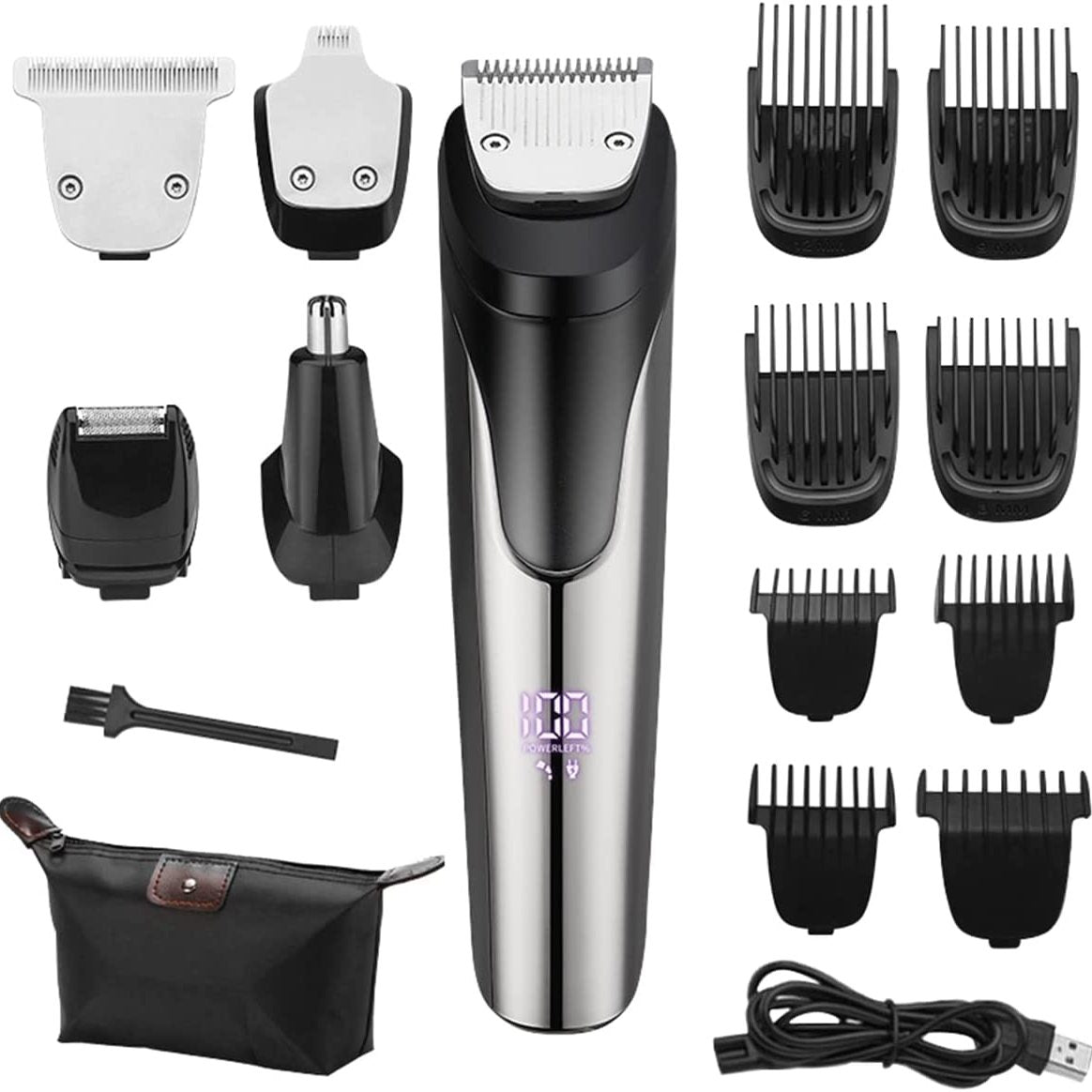 All-in-One Beard Trimmer & Grooming Kit for Men