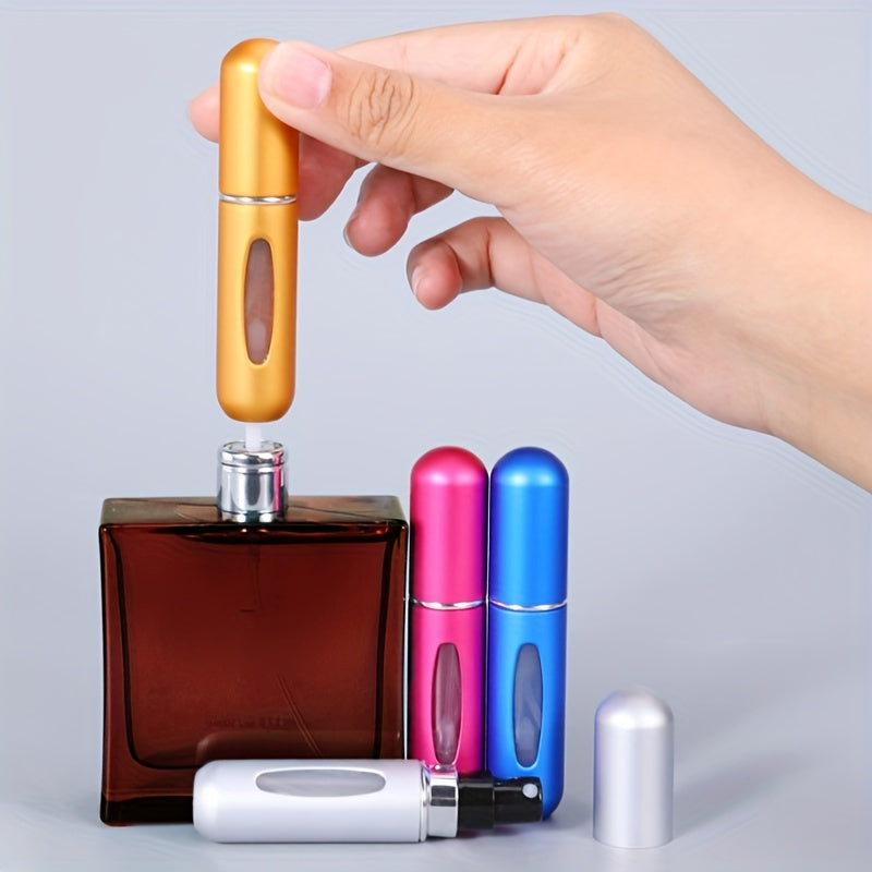 5ml Refillable Portable Perfume Spray Bottle - Mini Atomizer for Travel - Easy to Use and Convenient Cosmetic Pump Dispenser
