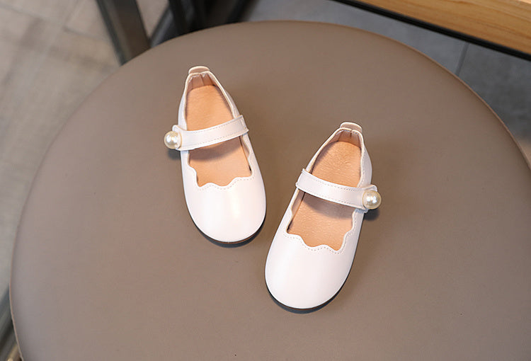 Infant Mary Jane Shoes with Soft Sole & Glitter Design