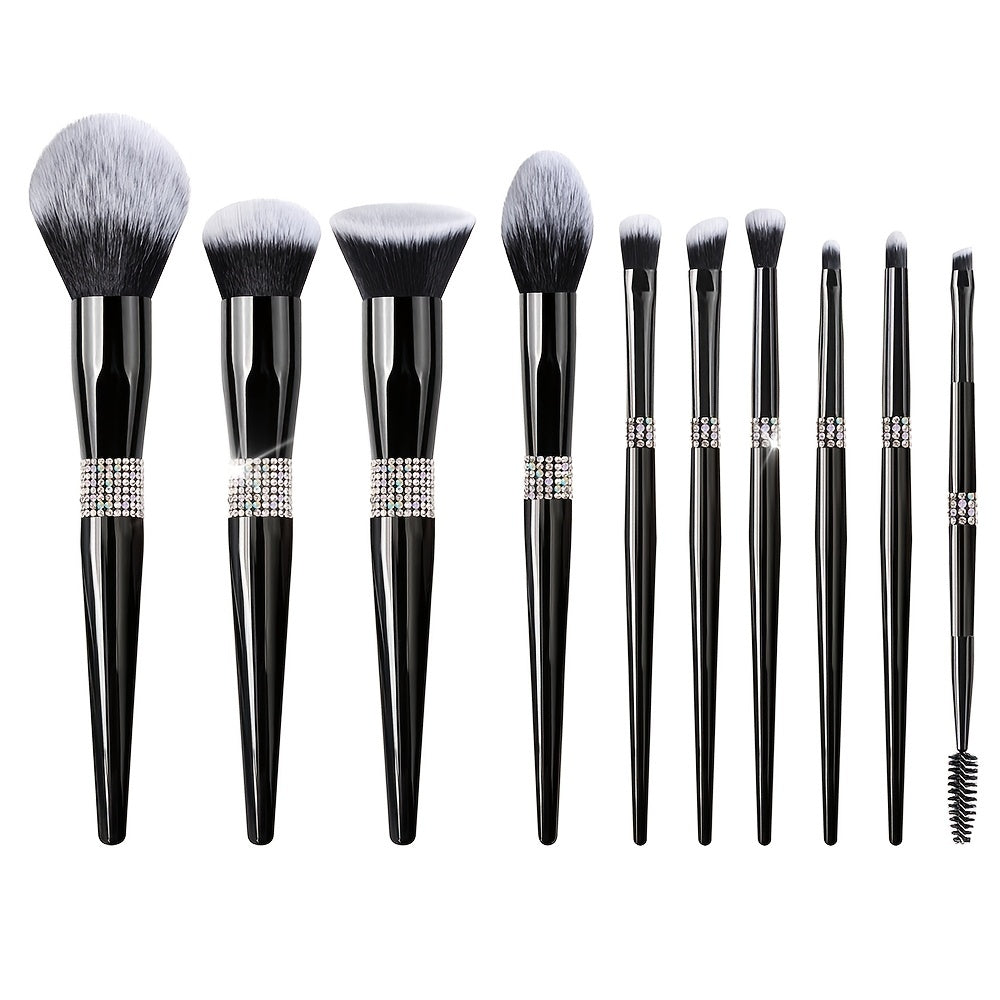 Makeup Brush Set – 10pcs Synthetic Nylon