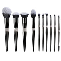 Makeup Brush Set – 10pcs Synthetic Nylon