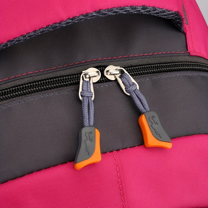 Bright Pink Sports Backpack Large Travel Bag for Women