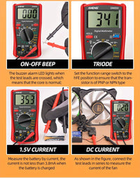 ANENG DM850 Auto Digital Multimeter AC/DC Voltage Tester