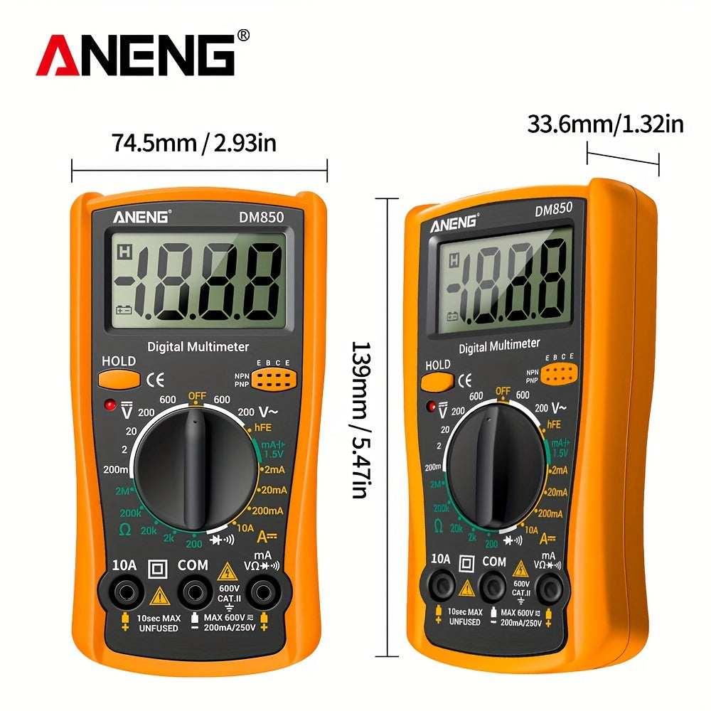 ANENG DM850 Auto Digital Multimeter AC/DC Voltage Tester