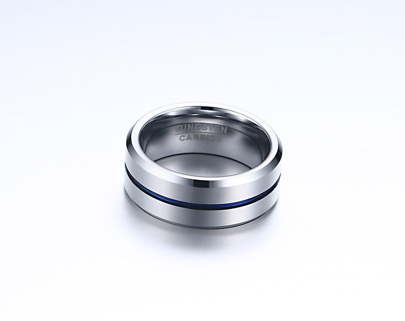 Minimalist Men’s Tungsten Steel Ring Durable Fashion Jewelry Gift