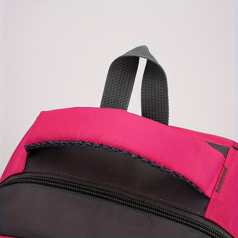 Bright Pink Sports Backpack Large Travel Bag for Women