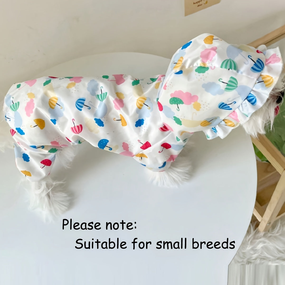 Waterproof Pet Raincoat For Small Dogs - Cute And Functional Outdoor Dog Apparel