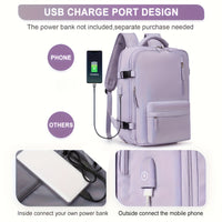 Large Capacity Travel Backpack with Shoe & Wet Pocket