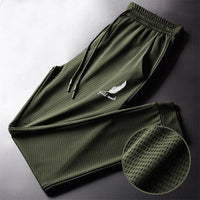 Men’s Ice Silk Mesh Breathable Quick-Dry Fitness Pants