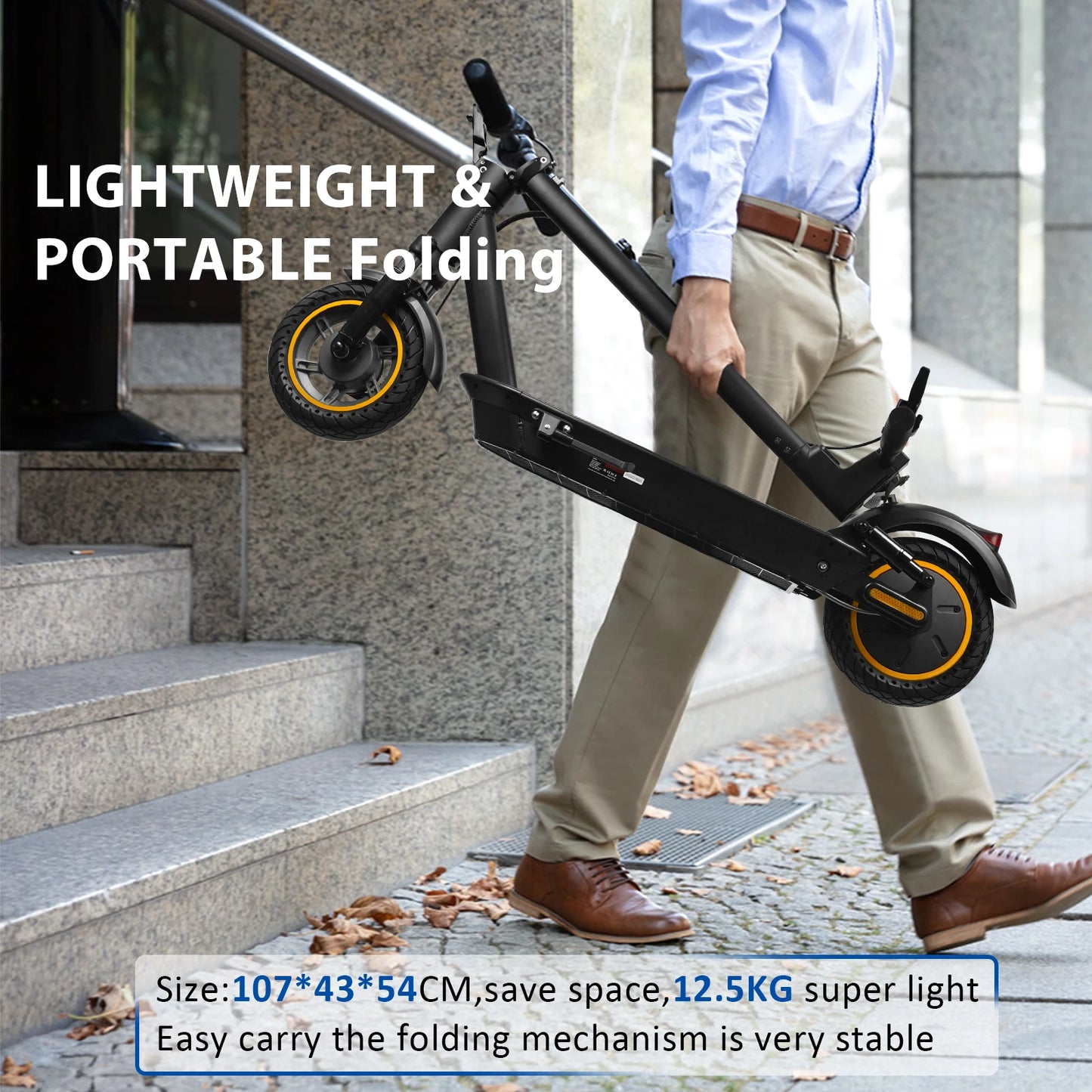 AOVOPRO Smart APP Electric Scooter – 350W/500W Motor