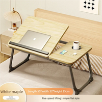 Adjustable Foldable Laptop Bed Desk with Cup Holder