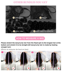 36" Brazilian Straight Lace Front Human Hair Wig