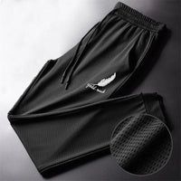 Men’s Ice Silk Mesh Breathable Quick-Dry Fitness Pants