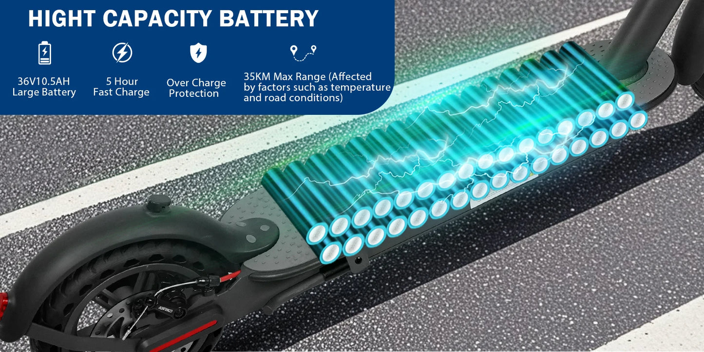 AOVOPRO Smart APP Electric Scooter – 350W/500W Motor