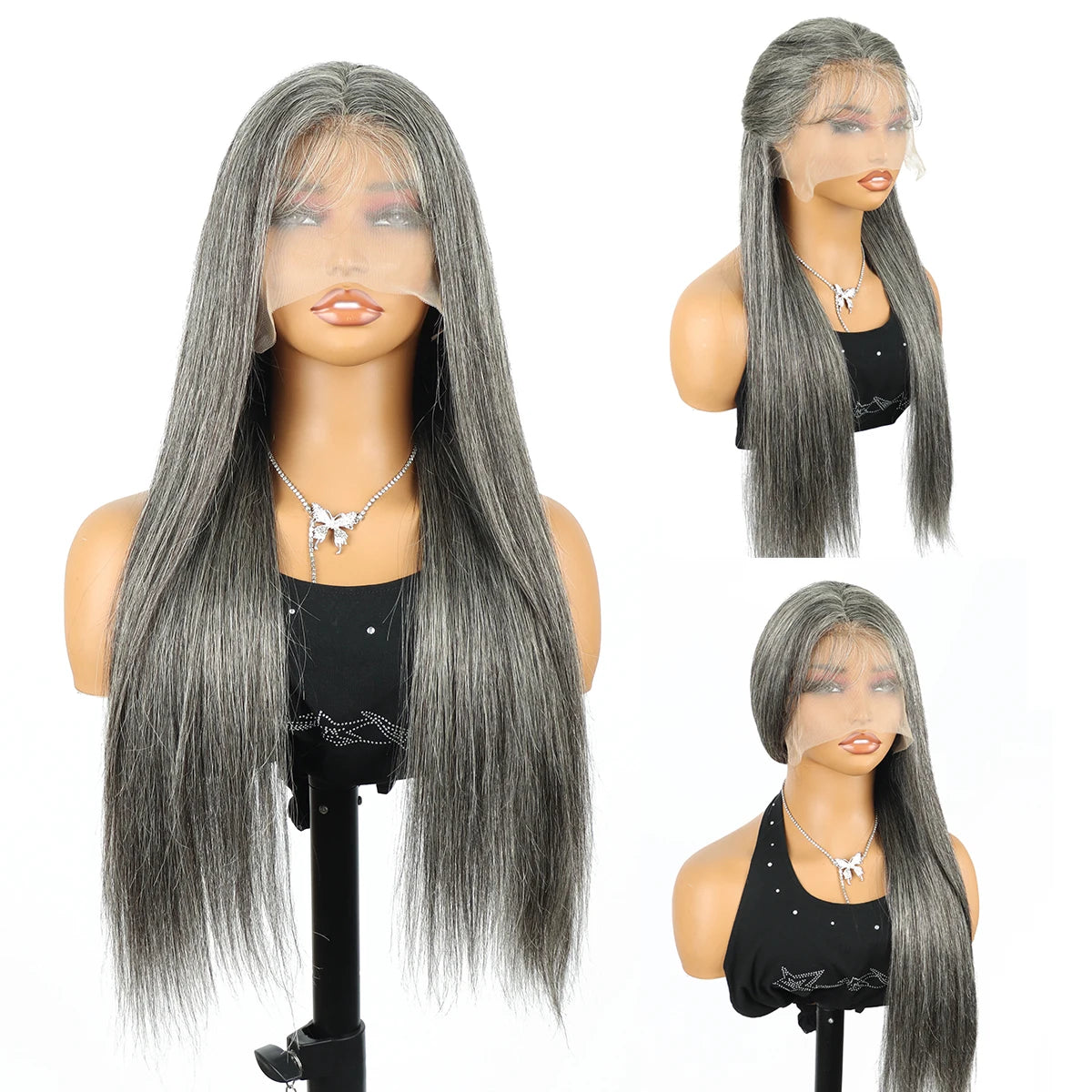 36" Brazilian Straight Lace Front Human Hair Wig