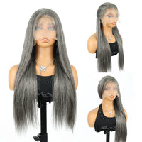 36" Brazilian Straight Lace Front Human Hair Wig