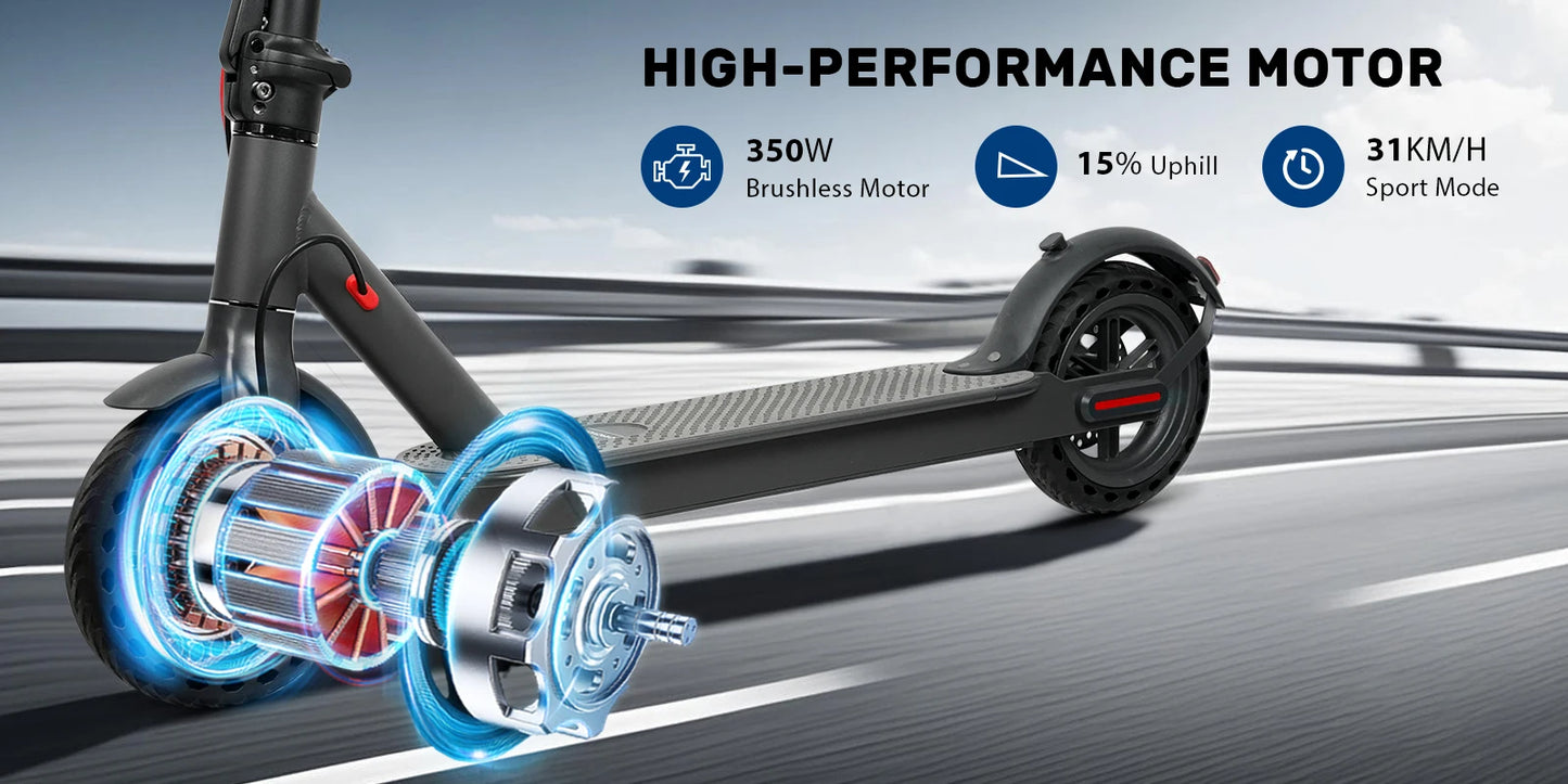 AOVOPRO Smart APP Electric Scooter – 350W/500W Motor