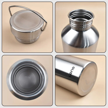 2L Stainless Steel Sport Water Bottle – Large Capacity Flask