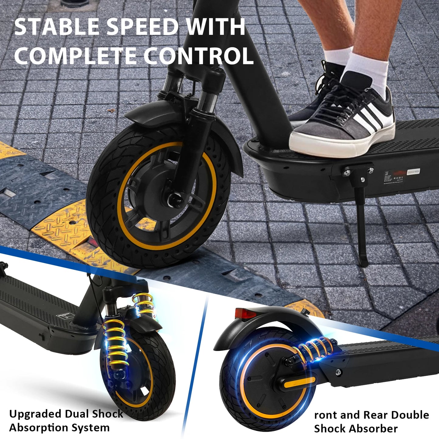 AOVOPRO Smart APP Electric Scooter – 350W/500W Motor