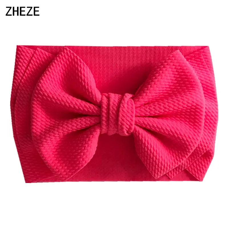 Cute 7" Double Layer Hair Bow Headband for Baby Girls