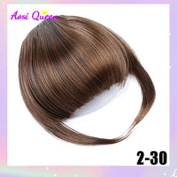 Clip-In Synthetic Bangs Extensions Natural Fringe Hair