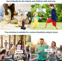 Wuloo Headheld FM Wireless Intercom System for Home Business Office 5280Ft Range 10 Channel Call ALL Room To Room Communication