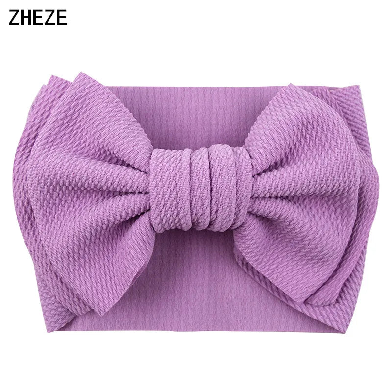 Cute 7" Double Layer Hair Bow Headband for Baby Girls