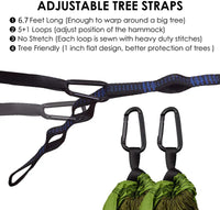 Oversized Double Camping Hammock,Portable Tree Straps Hammock ,210T Nylon Travel Hammock, Lightweight Parachute Hammocks