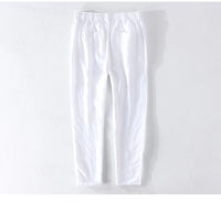 Men’s Linen Dress Pants Casual Loose Summer Trousers