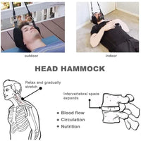 Hammock Neck Traction Massager with Stand – Pain Relief & Relaxation + Eye Mask