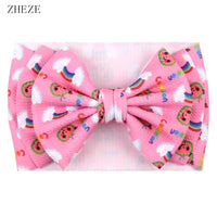 Cute 7" Double Layer Hair Bow Headband for Baby Girls