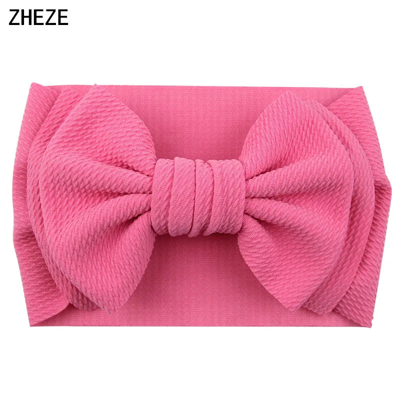 Cute 7" Double Layer Hair Bow Headband for Baby Girls