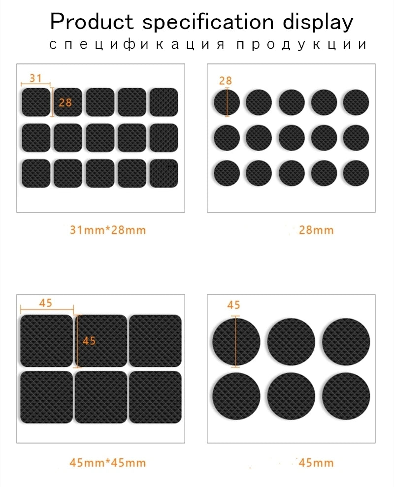 Furniture Leg Floor Protectors Anti-Slip Chair Caps