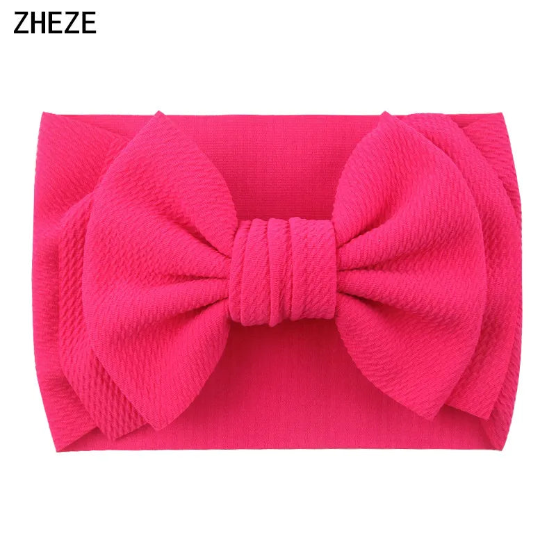 Cute 7" Double Layer Hair Bow Headband for Baby Girls