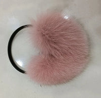 Oversized Real Raccoon Fur Winter Earmuffs for Women