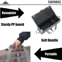 CAMPINGMOON Canvas Storage Bag Portable Camping Tote