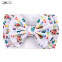 Cute 7" Double Layer Hair Bow Headband for Baby Girls